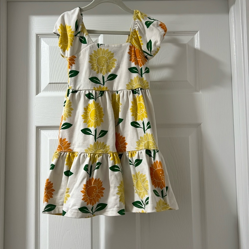 Monica and Andy sunflower dress -4t